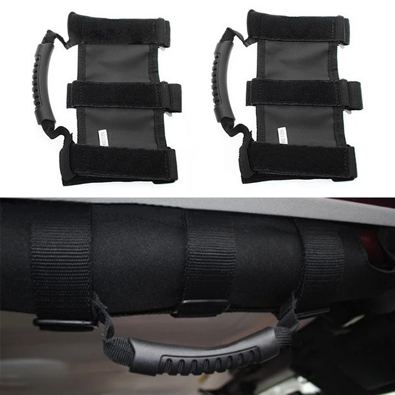 

1pc Black Car Truck Interior Roof Handle Roll Bar Hand Grip Roof Handle C2-3" Roll Cage Car Accessries Auto Styling