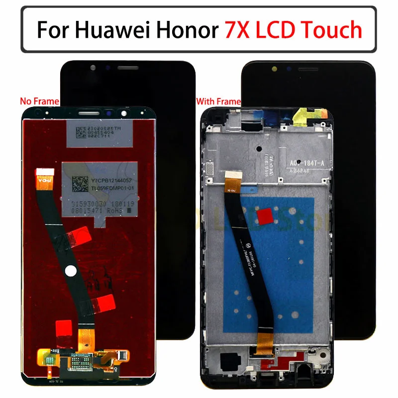 

Для Huawei Honor 7X ЖК-дисплей сенсорный экран дигитайзер сенсорный экран Стекло сборки BND-L21 BND-L22 BND-L24 Mate Se BND-AL10 BND-TL10