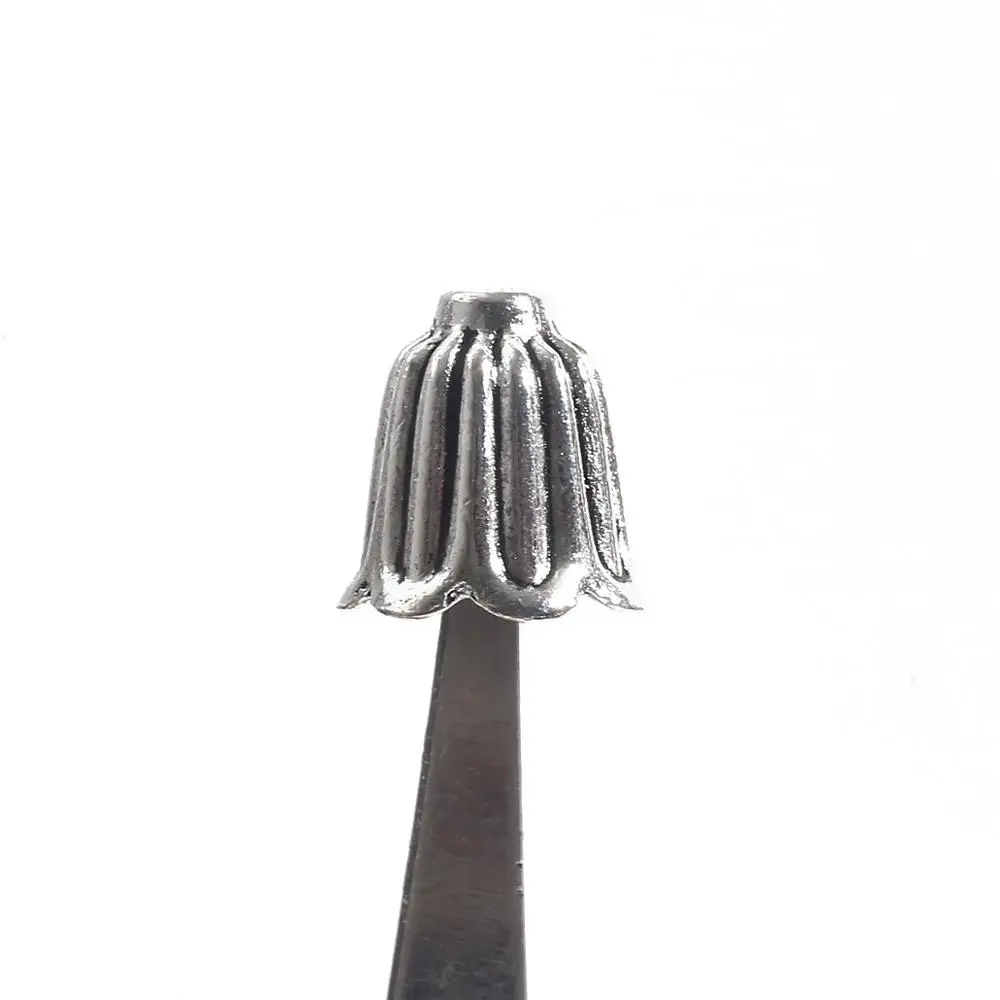 10 шт./лот бусины из сплава разных размеров с отверстием 2-4 мм шапка бахромой