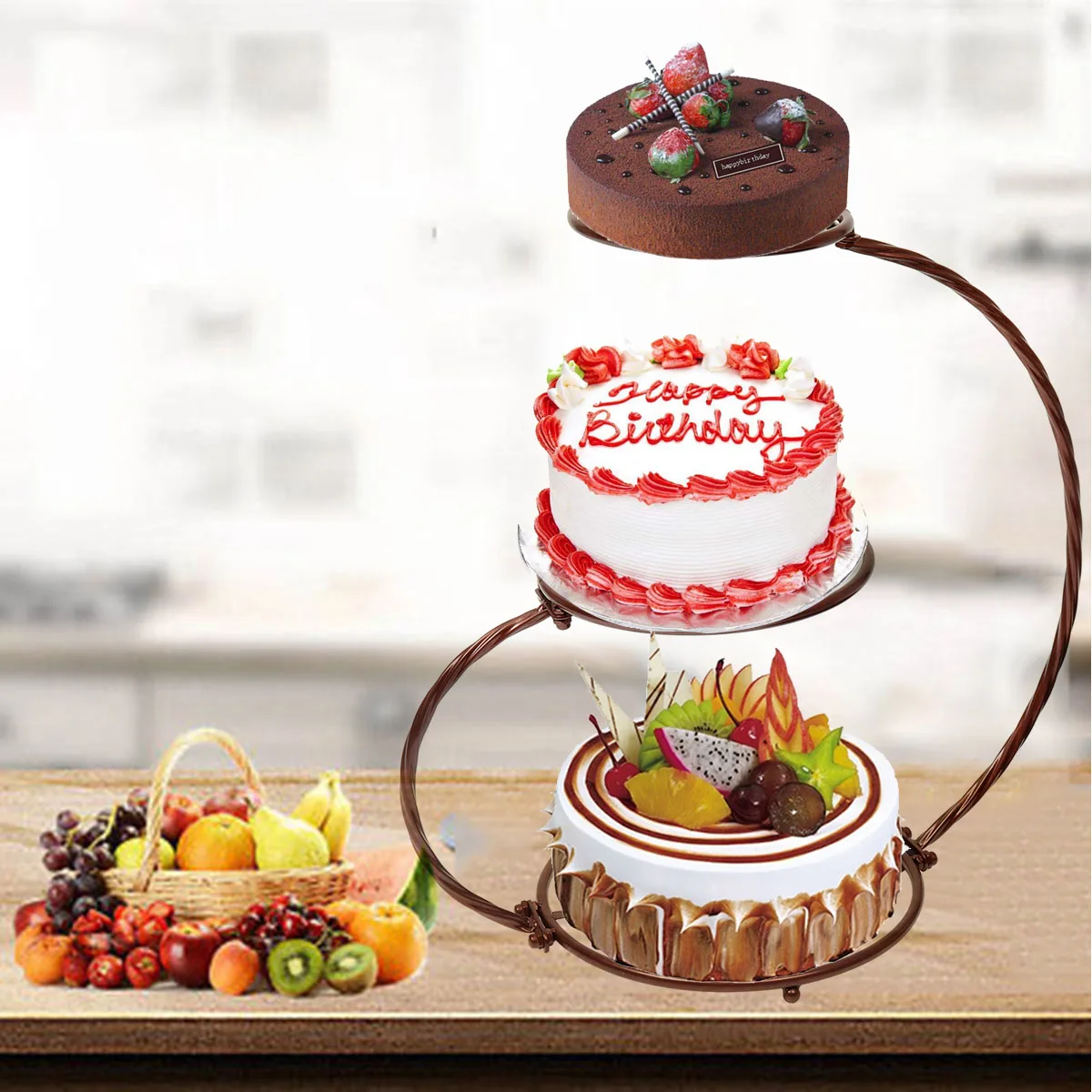 

3 Layers Cake Stand for Jewelry Dessert Rack Party Wedding Cupcake Birthday Party Decoration Cake Display Macaroon Tower Stand