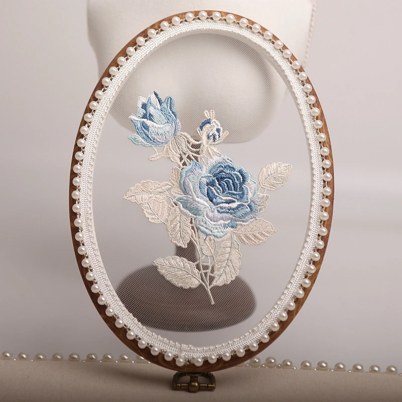 Аппликация для вышивки розы 1 пара украшение одежды свадебное железная наклейка