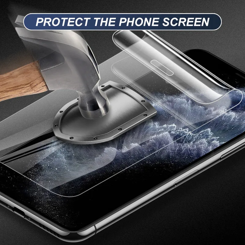 99D изогнутый экран протектор для iPhone X XR XS 11 Pro Max мягкая защитная пленка для iPhone 8 7 6 6S Plus пленка не закаленное стекло