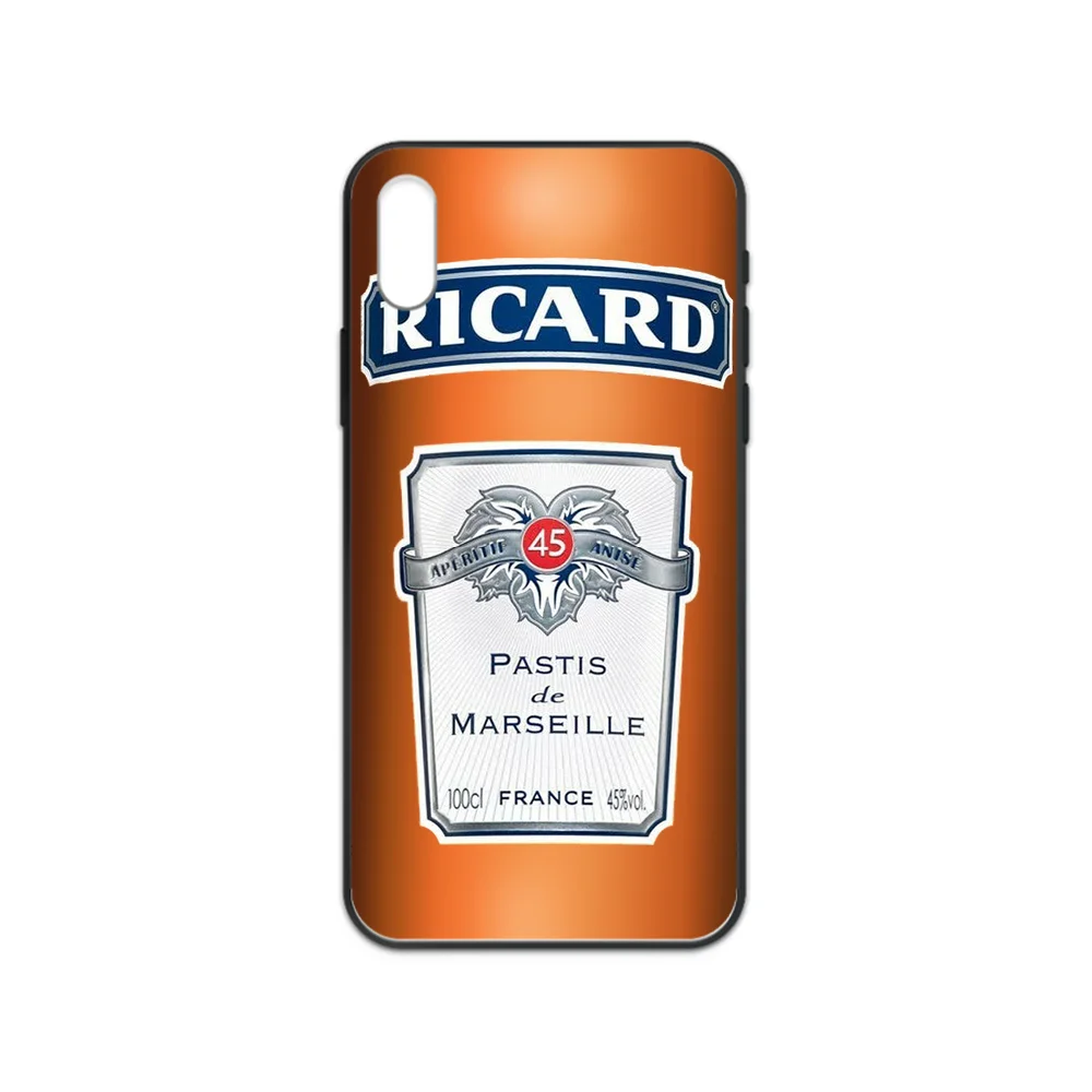 

Ricard liqueur Phone case cover hull For iphone 4 4s 5 5S SE 5C 6 6S 7 8 plus X XS XR 11 PRO MAX 2020 black hoesjes silicone