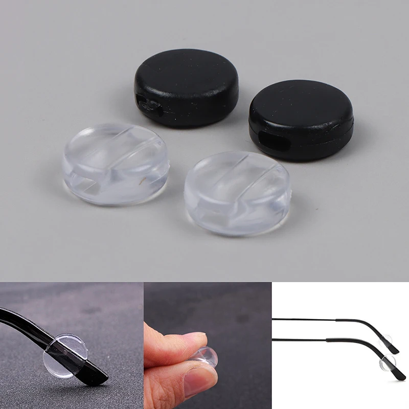 

10pcs=5Pairs Soft Round Good Silicone Ear Hooks Comfortable Ear Tip For Glasses Anti Slip Temple For Sport Holder