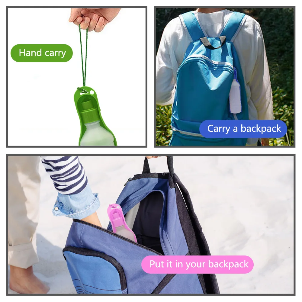 Герметичная Бутылка Для Воды для домашних животных пластиковая переносная