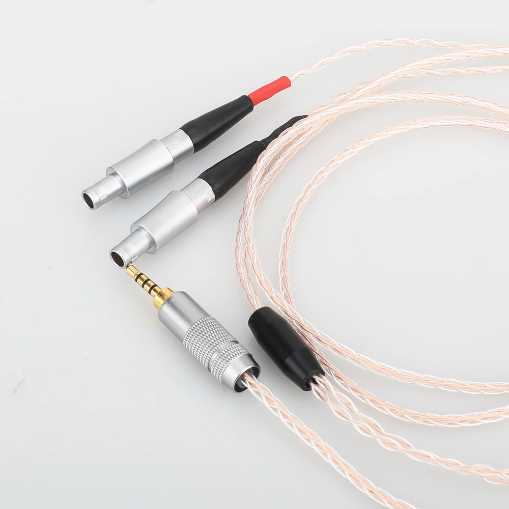 Hi Fi 2 5/3 5/4 4 мм/XLR сбалансированный одиночный Медный Серебряный смешанный кабель