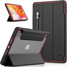 Tablet Case for iPad 9th 8th/7th Generation 10.2 Screen Protector Trifold Auto Sleep Smart Cover Case for iPad Air 4 10.9 Pro 11