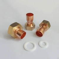 12 34 1 2 bsp female x 12 7 15 16 22 28 35 42mm end feed cup connector copper plumbing fitting for air condition