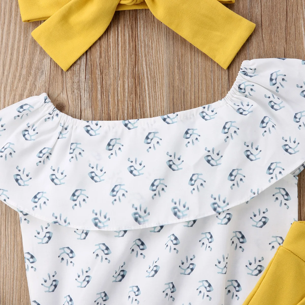 Детский летний топ с открытыми плечами и длинные леггинсы|Ромперы| |