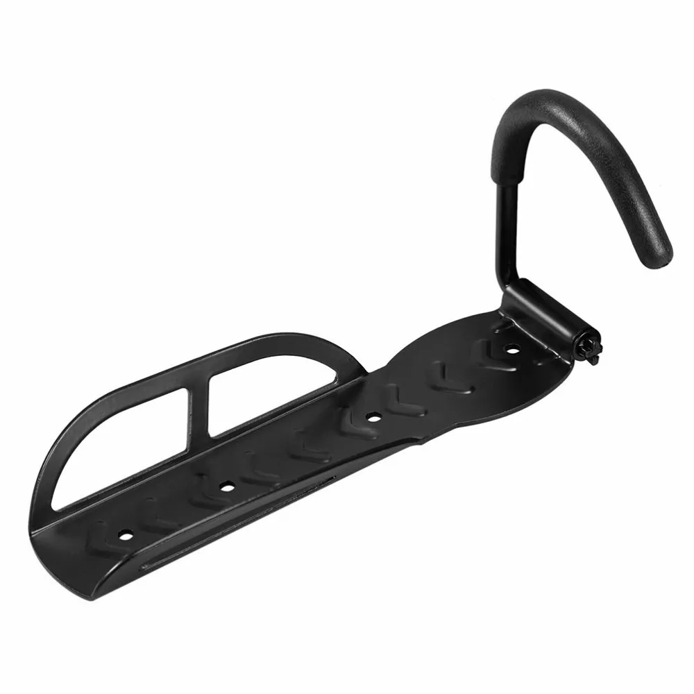 

4pcs Bike Hanger Iron Mountain Bike Bike Storage Hook Display Stand Bike Rack for Shop Wall Indoor (Movable Hook Pattern, Black)