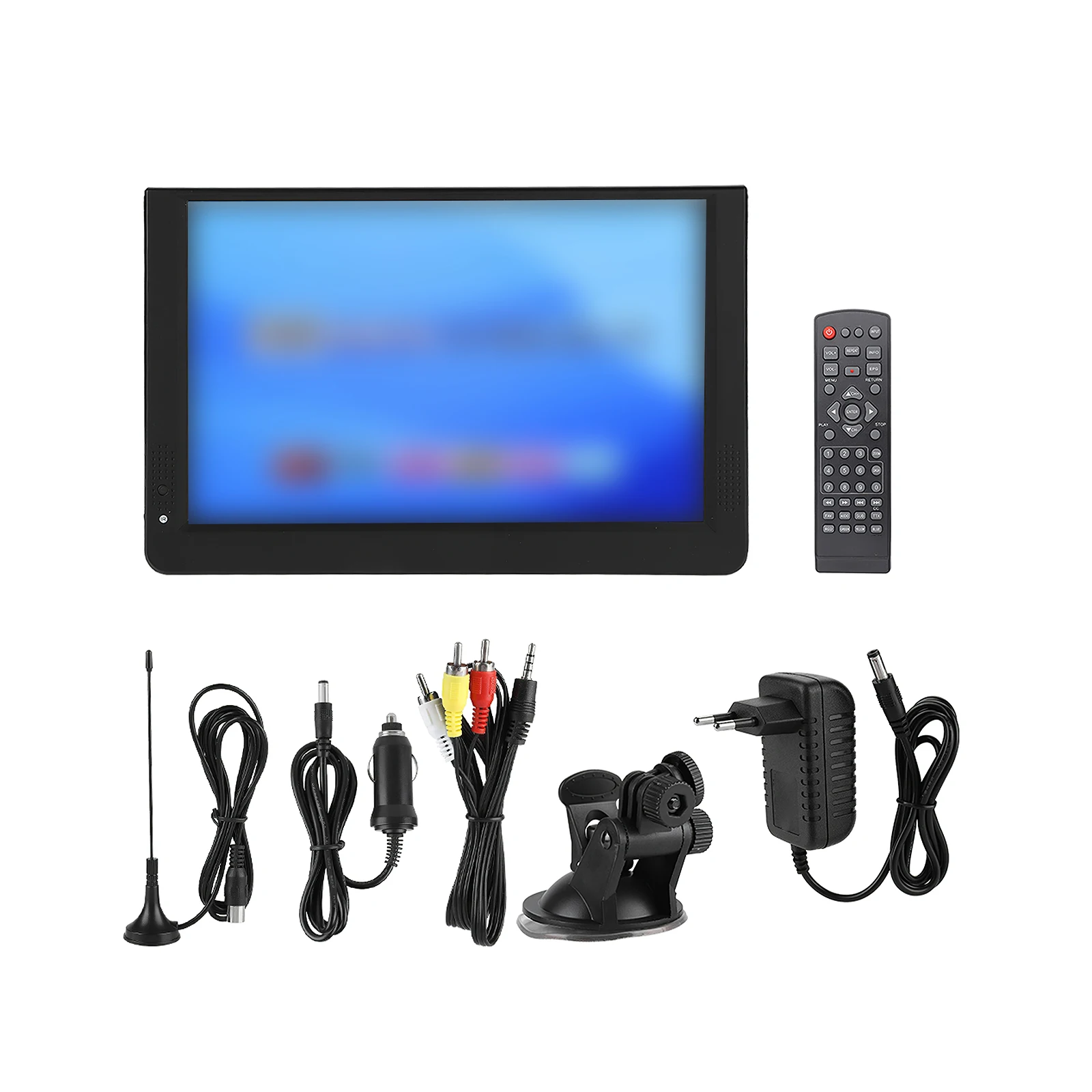 12 inch HD Portable TV DVB-T2 ATSC Digital Analog Television Mini Small Car Televisor Support MP4 AC3 Monitor HDMI-compatible |