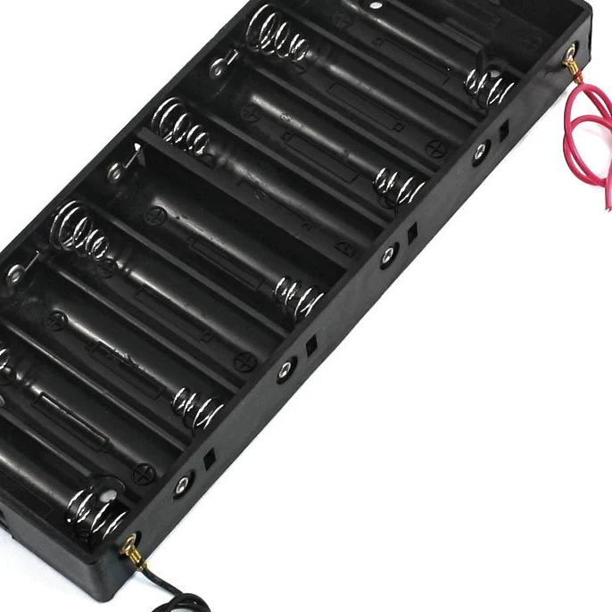 Пластиковый корпус батареи держатель коробки для 10x1 5 V AA батареи| |