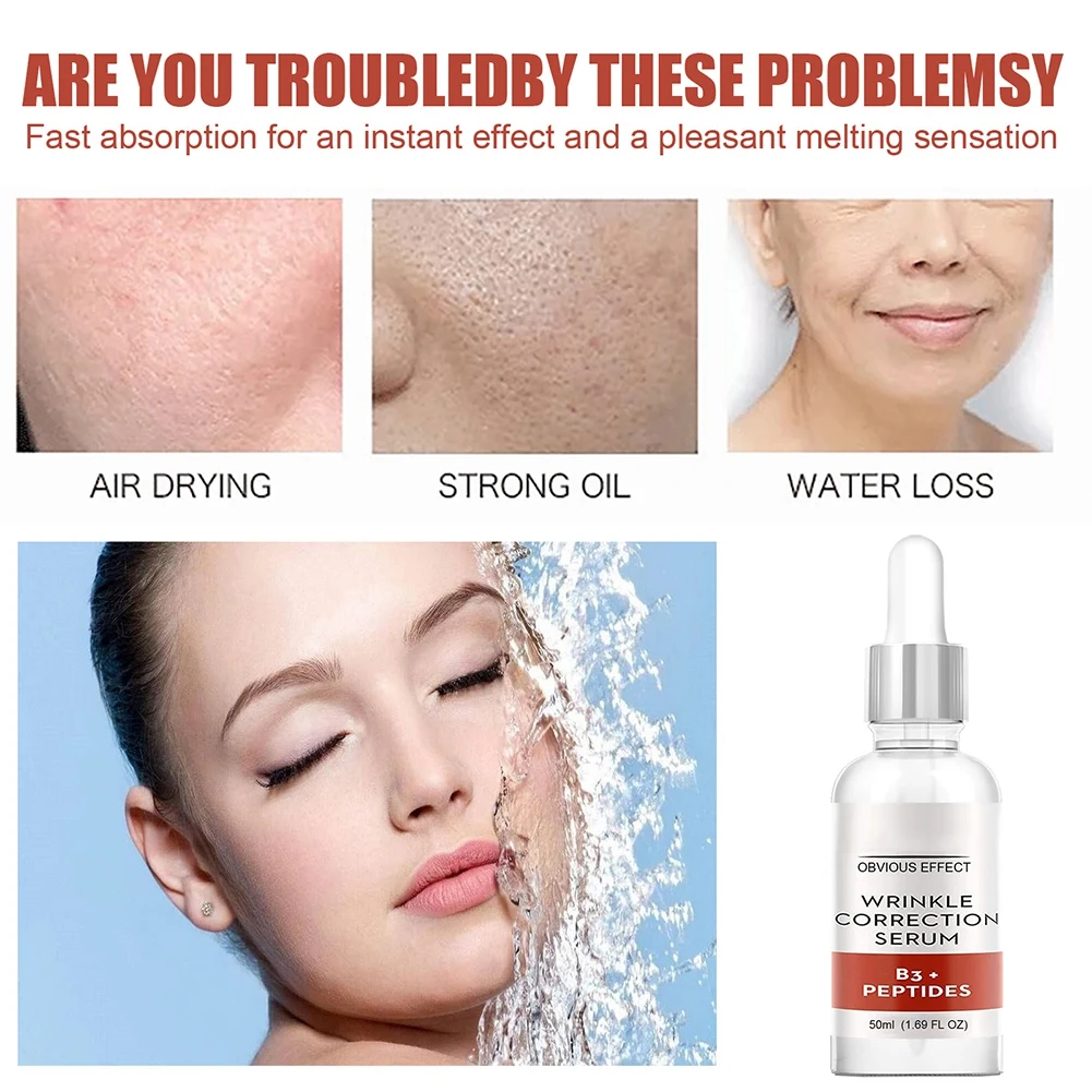 Коллагеновая Пептидная Сыворотка для лица Увлажняющая восстанавливающая воду