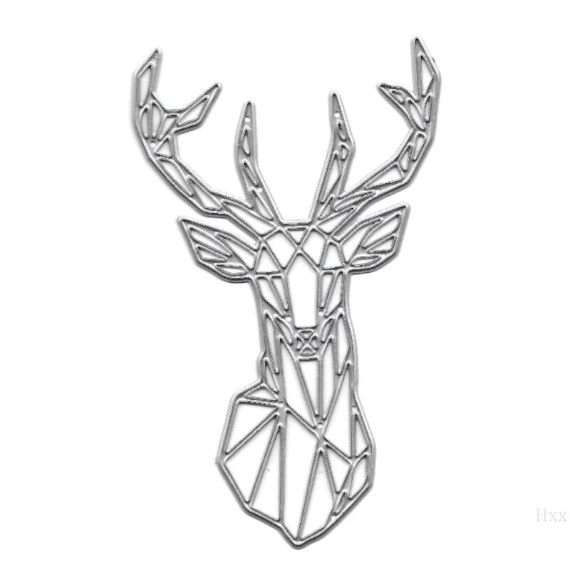 Новая голова оленя металла резки штампы трафарет для скрапбукинга &quotсделай