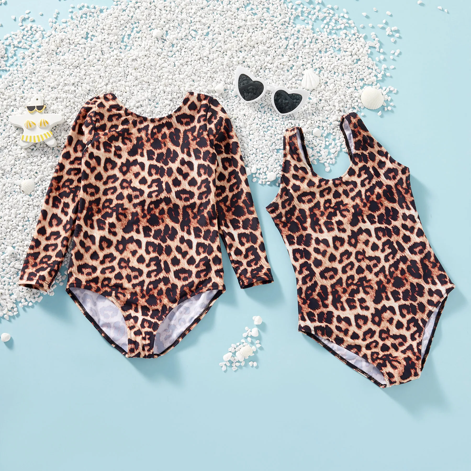 

PatPat 2021 New Summer Kid Girl Leopard Swimsuit