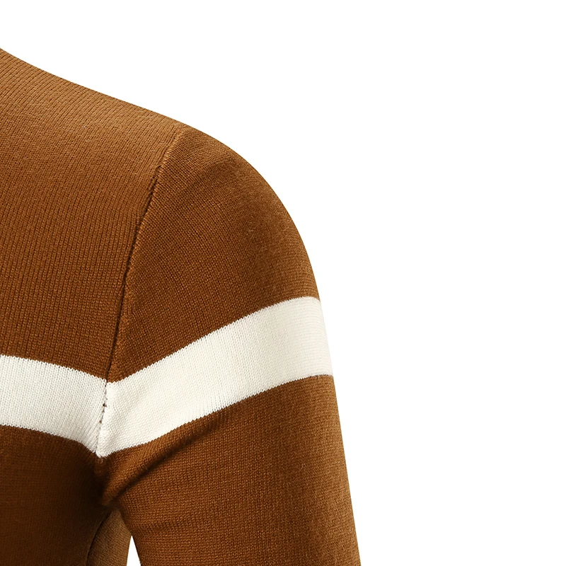 Мужской свитер вязаный пуловер одежда Modis Повседневный приталенный с круглым