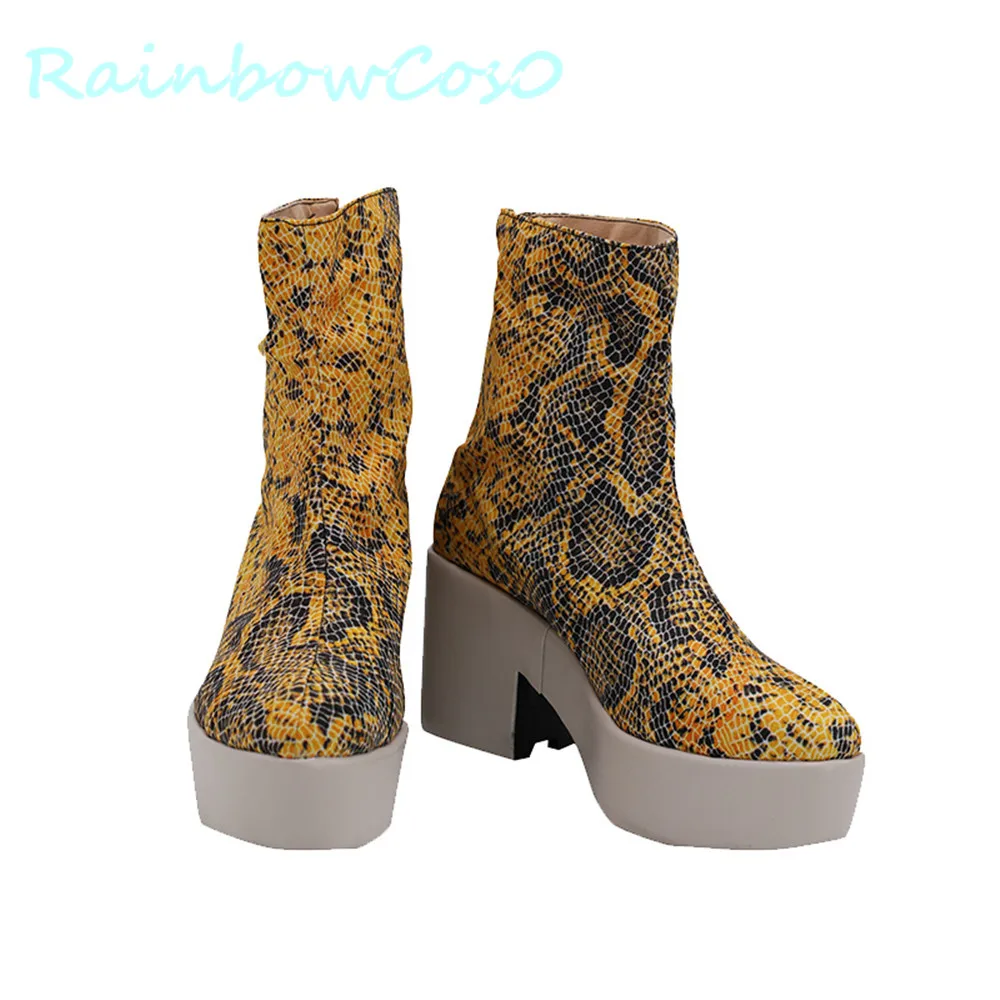 Kujo Jotaro Kuujou Joutarou JoJo's Bizarre Adventure: Diamond Is Unbreakable Обувь для косплея Сапоги Игра Аниме