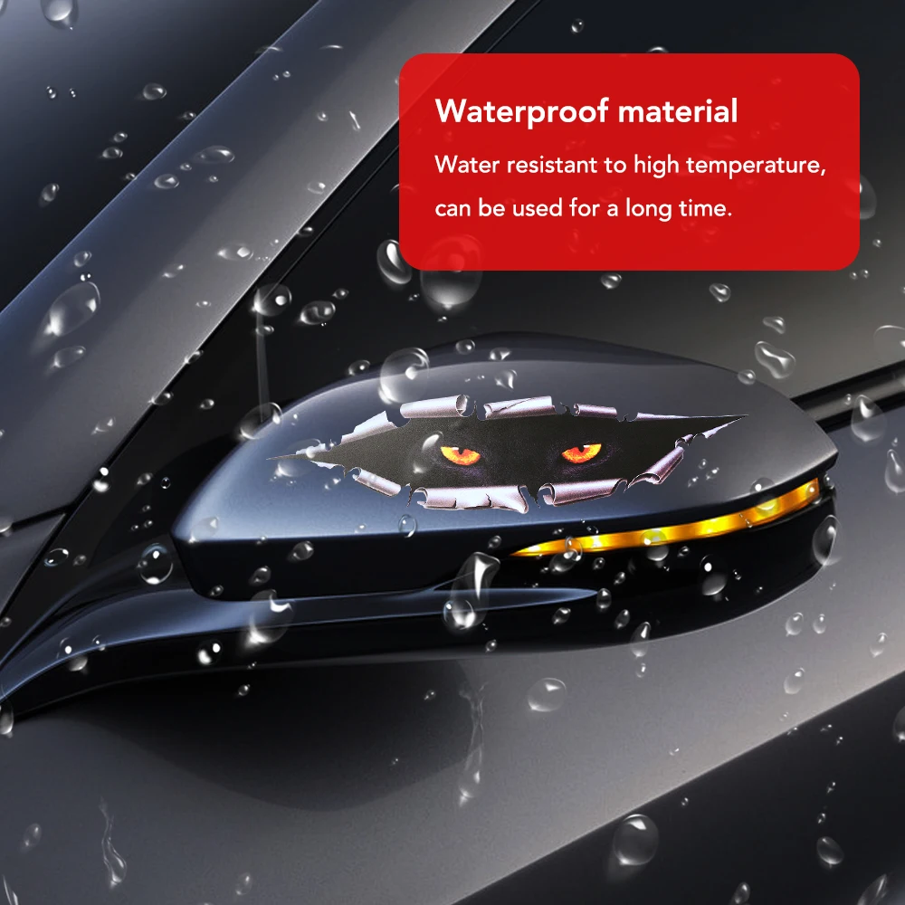 Автомобильный Стайлинг забавные кошачьи глаза автомобильные наклейки для Ford