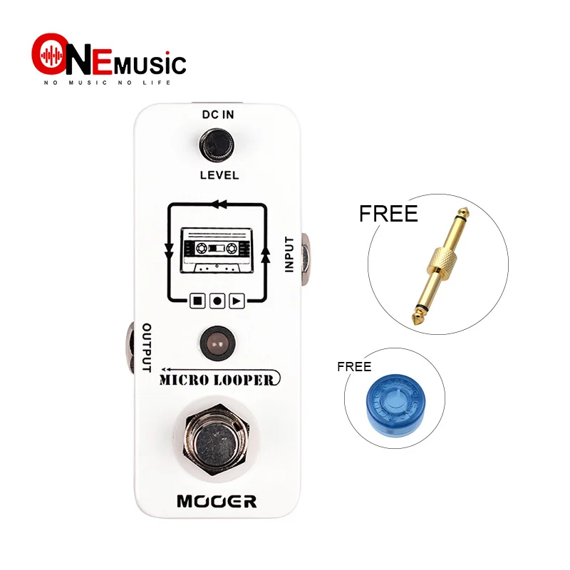 

Mooer Micro Looper запись эффектов гитары педаль поддерживает до 30 минут записи управляется одним ножным переключателем истинное отключение