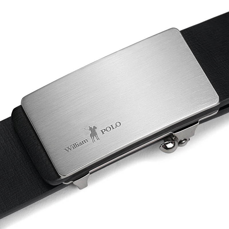 Кожаные ремни для молодых мужчин с автоматической пряжкой без зубцов отдыха