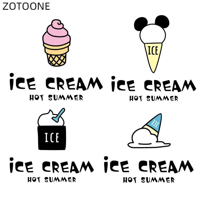 ZOTOONE летние патчи железные на письмо передачи тепла для одежды наклейка