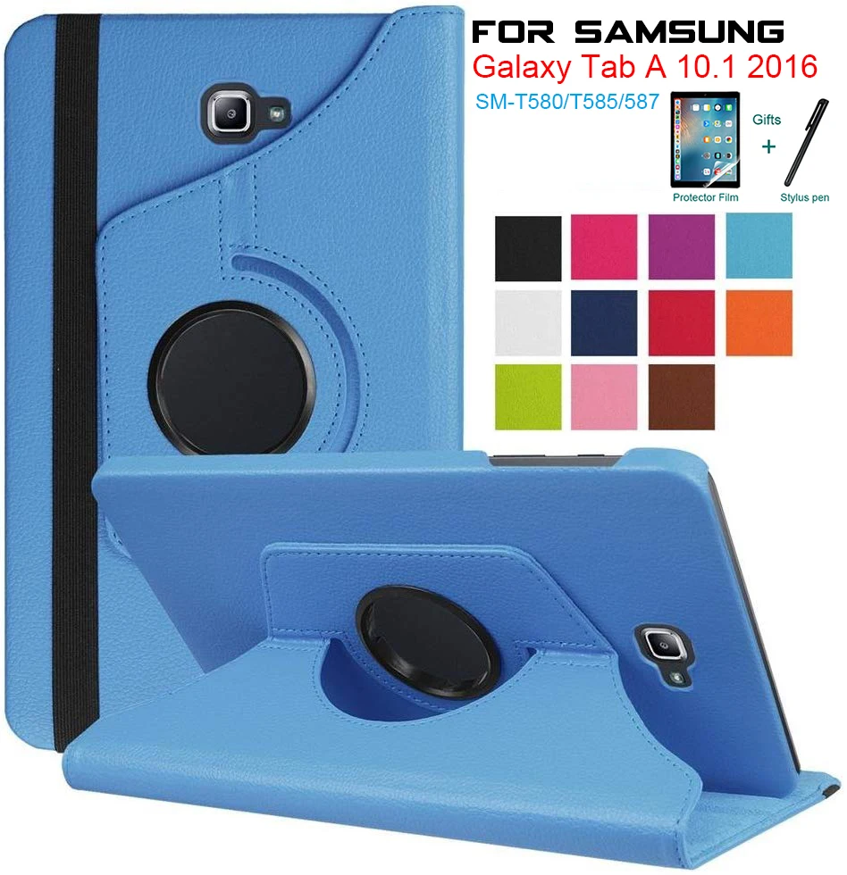 

Case for Samsung Galaxy Tab A 10.1 inch New Tablet Stand PU Leather Magnet Smart Cover Auto Sleep/Wake SM T580 T585 T580N T585N