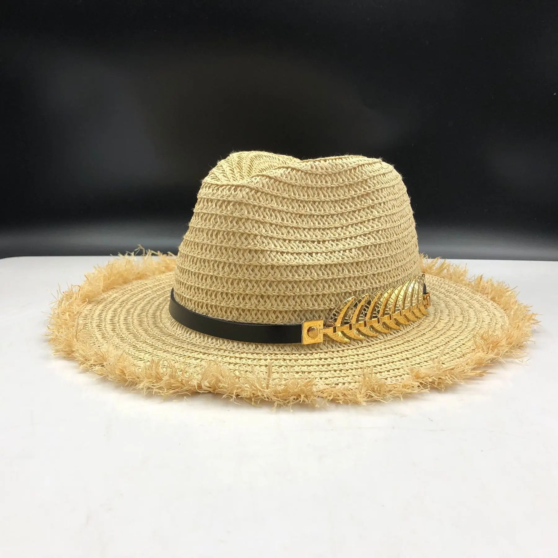 Летняя женская шляпа поля леди Raffia пляжная Повседневная Панама соломенная шляпа Панама Мужская шапочка из спандекса девушки солнцезащитная Кепка мужской Sombrero Chapeau Femme