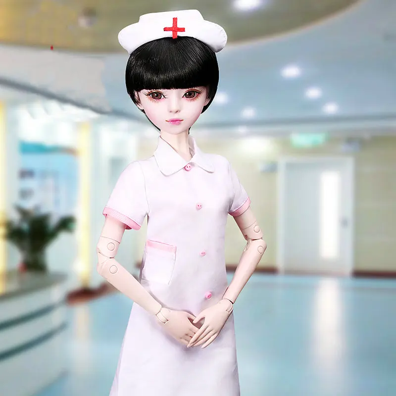 Ручная работа BJD Кукла одежда стюардесса Airhostess медсестры униформа Одежда для 55-60 см Bjd 1/3 девушки куклы игрушки куклы аксессуары