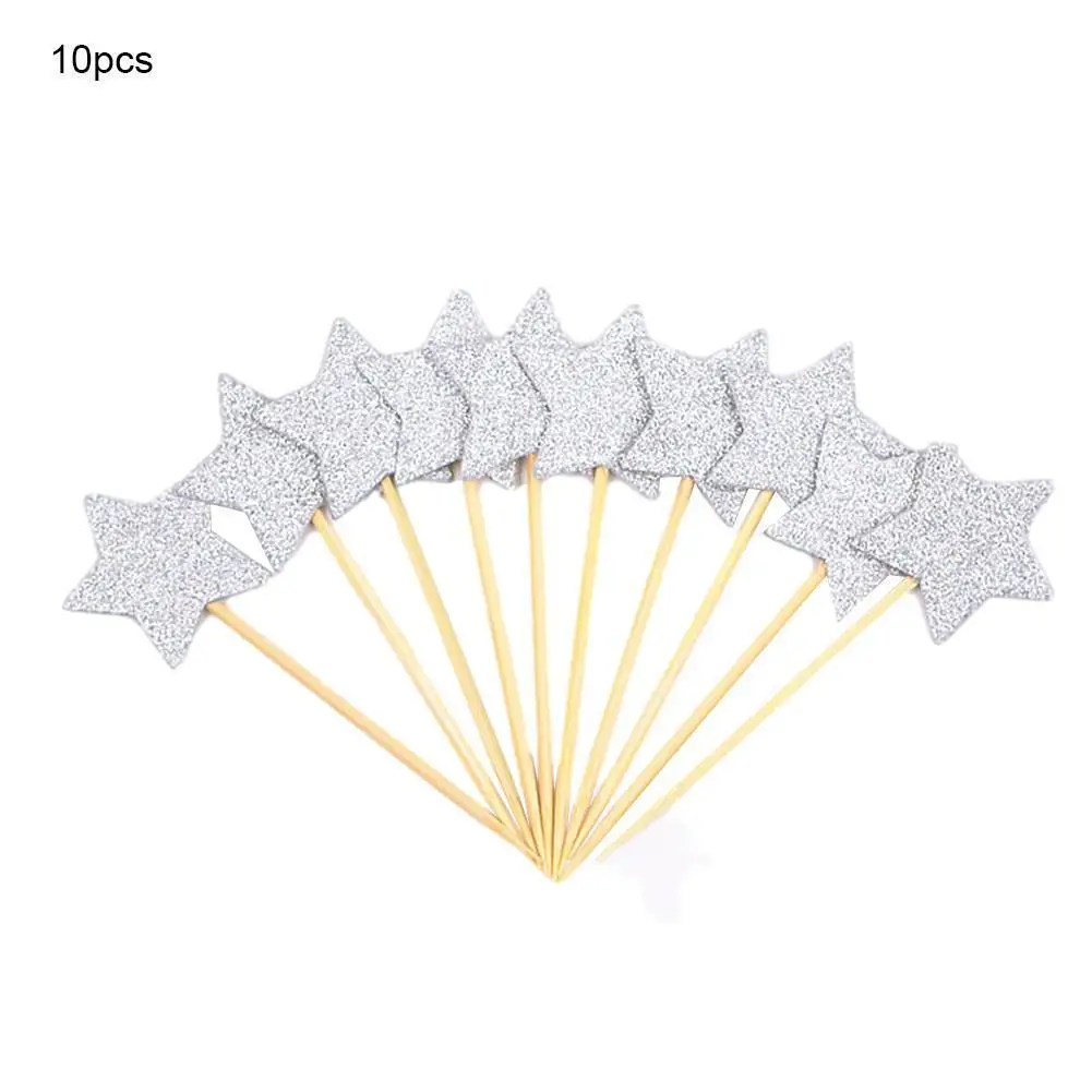 

Colorful Cake Topper Star Heart Happy Birthday Party Baby Shower Party Decoration Cake Decor Supplies Wedding N4O6