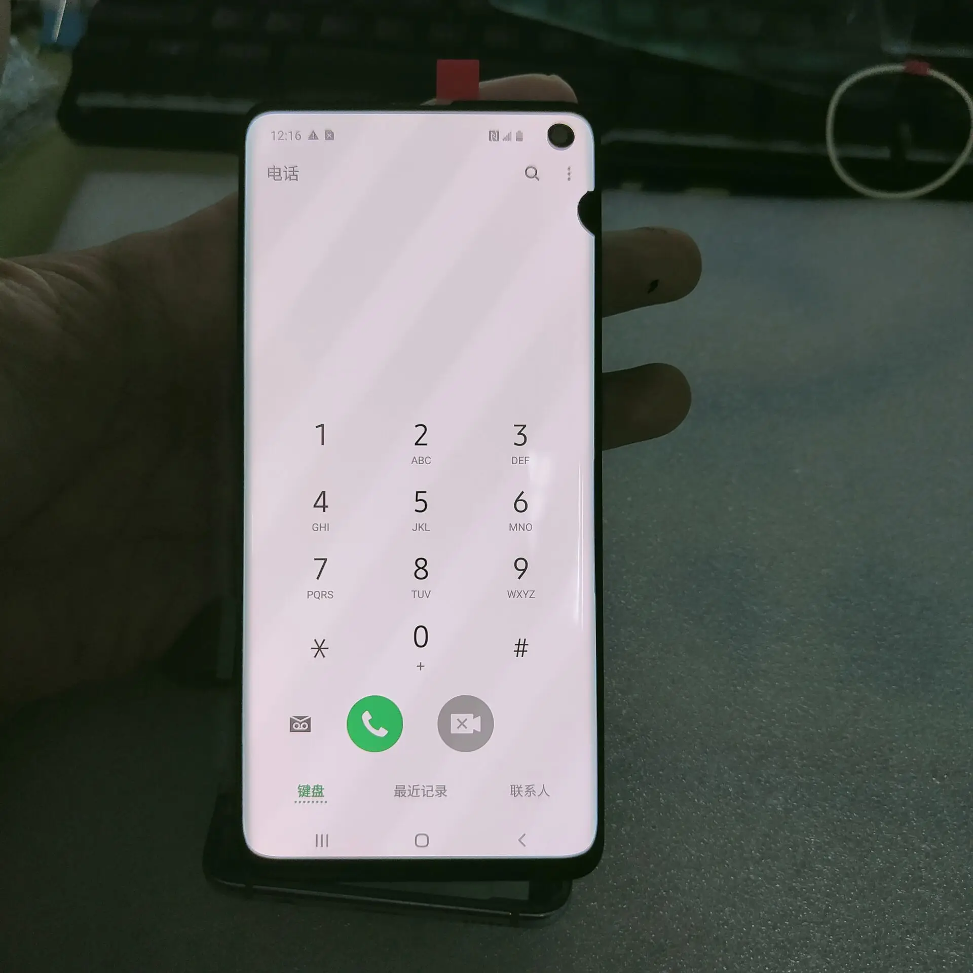 Оригинальный ЖК-дисплей piont burn Super AMOLED для Samsung S10 SM-G973F/DS G973F с сенсорным экраном и