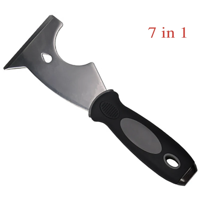 7 в 1 Нержавеющая сталь Шпатлёвки нож пластиковая рукоятка Многофункциональный