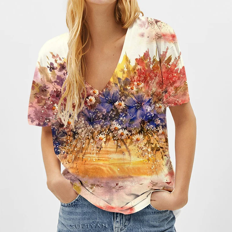 

2021 women's t-shirt 3d Butterfly Printing Custom sweatshirt tops Ladies basic summer clothes for women Dropshipping