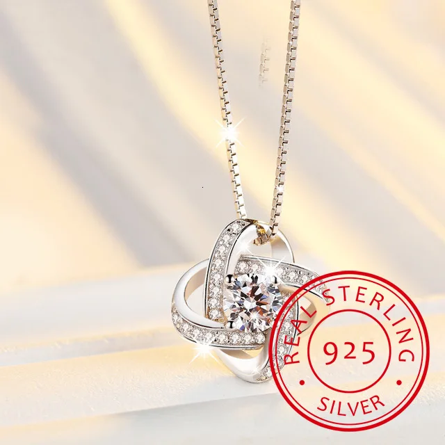 

2021 нового четырехлистного клевера колье ожерелье ювелирные изделия цветок стерлингового серебра 925 подвески ожерелья цепи подарок на день ...