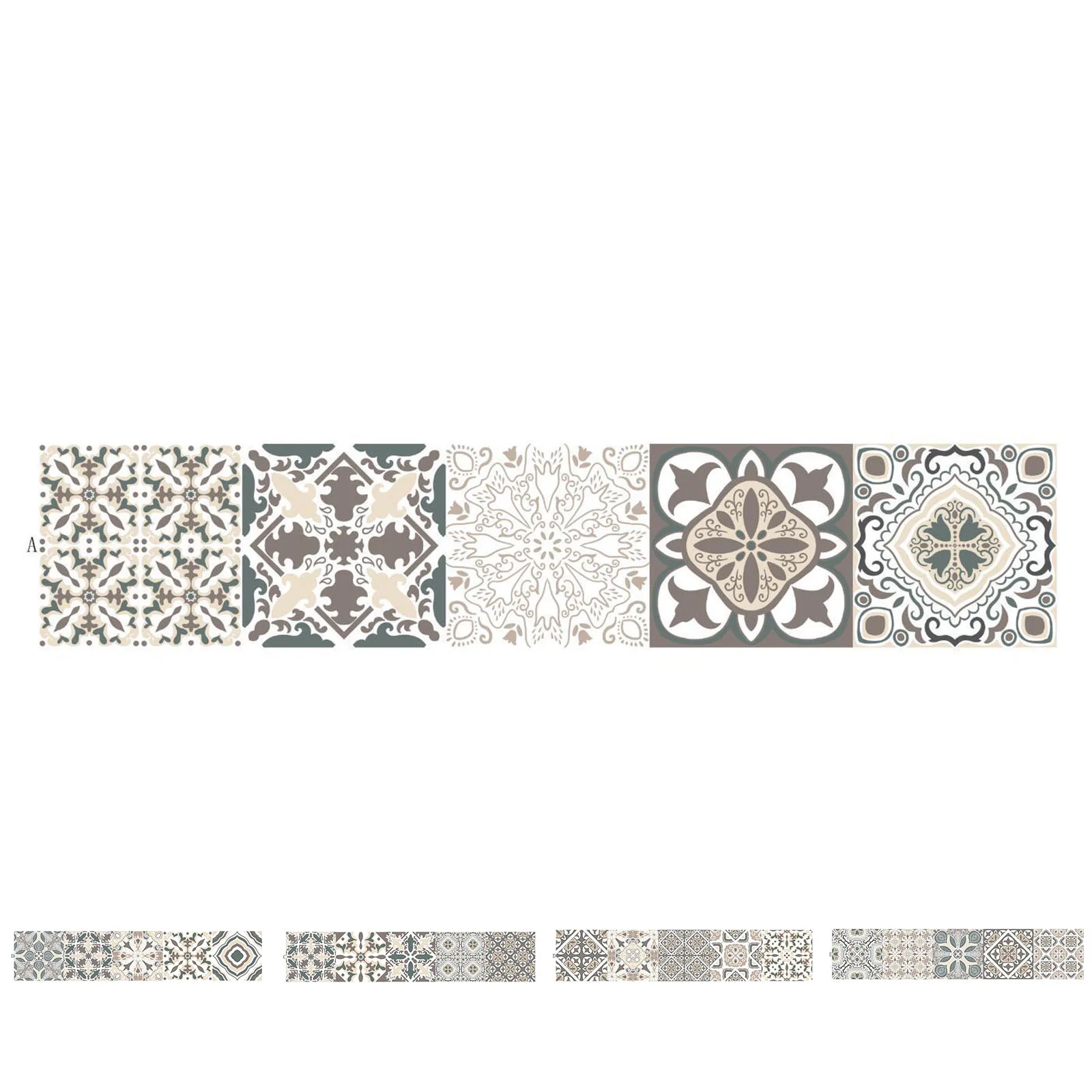 

Arabic Style Mosaic Tile Stickers For Living Room Kitchen Retro 3D Waterproof Mural Decal Bathroom Decor DIY Adhesive Wallpaper