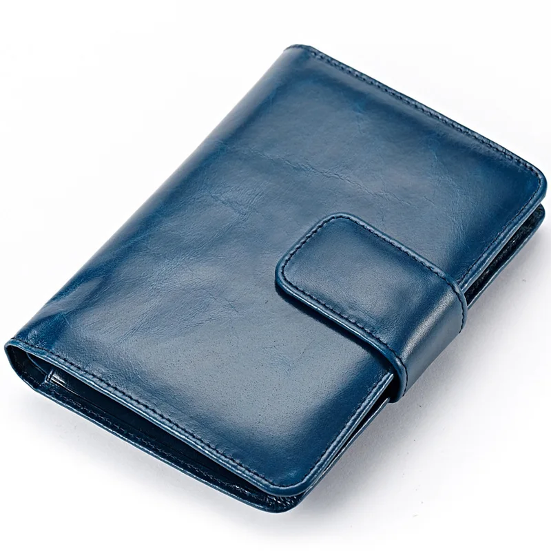

Brand Genuine Cow Leather Men Women Wallet Fashion Coin Pocket Bifold Design Men Purse High Quality Ladies Card ID Holder