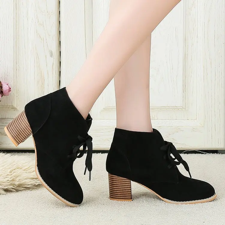 Большой size42 Размеры до 43 Женская зимняя обувь Модные женские туфли на высоком