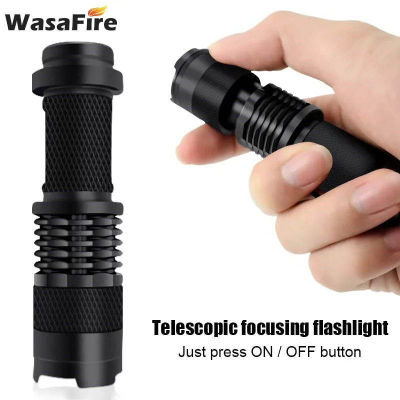 Многофункциональный светодиодный УФ фонарик из алюминиевого сплава мини