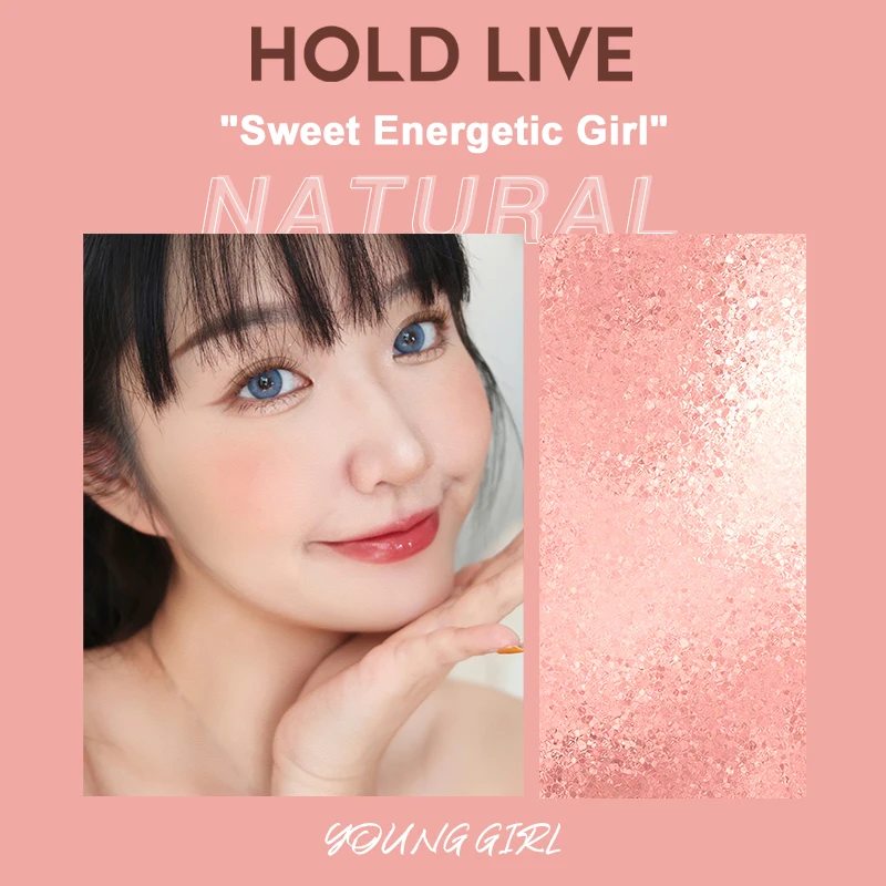 

NEW 3color Blush Pink Delicate Natural Long-lasting Waterproof And Sweatproof Vitality Girl Repair Blush Palette Makeup TSLM1