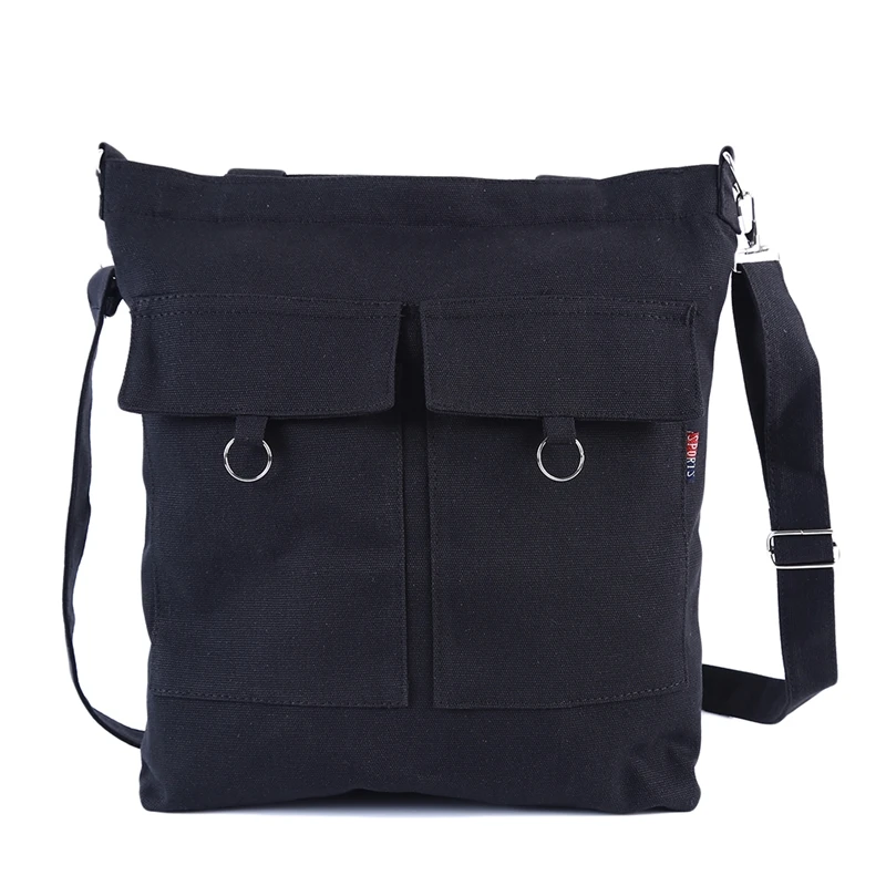 

2020 New Korean Casual Simple Literary Canvas Bag College Style Large Capacity Student Shoulder Bag Hot Selling