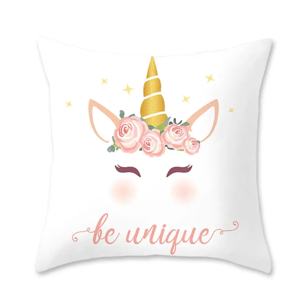 Чехол для подушки Frigg в виде единорога детской кровати Подушка домашнего декора