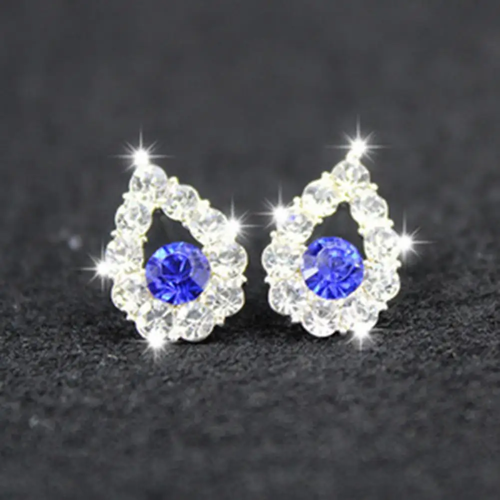 

1 Pair Ear Studs Heart Cubic Zirconia Korean Bow Rabbit Cherry Imitation Pearl Stud Earrings Jewelry Accessories for Dating