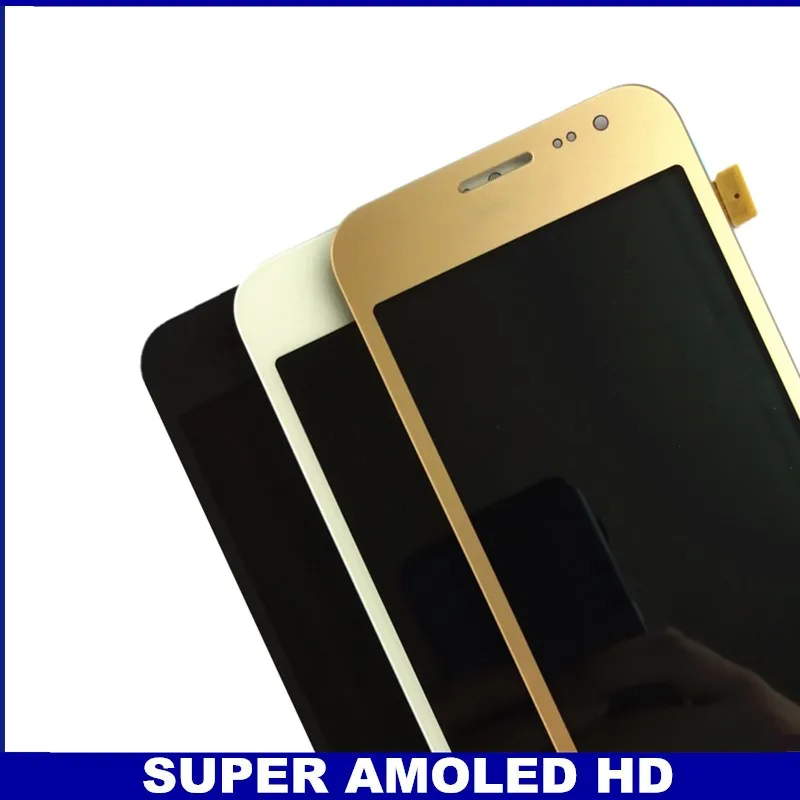AMOLED lcd для samsung Galaxy J2 J200 J200F J200H J200Y ЖК-дисплей кодирующий преобразователь сенсорного экрана в сборе наклейка-черный/белый/золотой