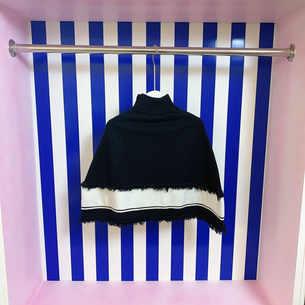 

Модная детская одежда, новинка 2021, вязаный жилет и накидка для девочек на раннюю осень, свитер в европейском и американском стиле, Стильный в...