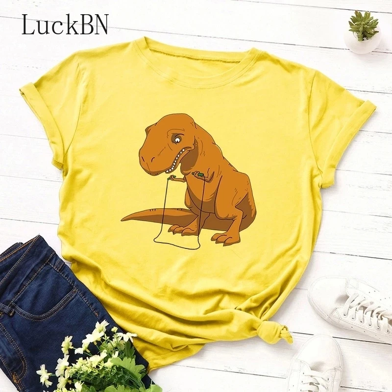 100% хлопок размера плюс Топ S 5XL женские футболки Графические летние топы с принтом