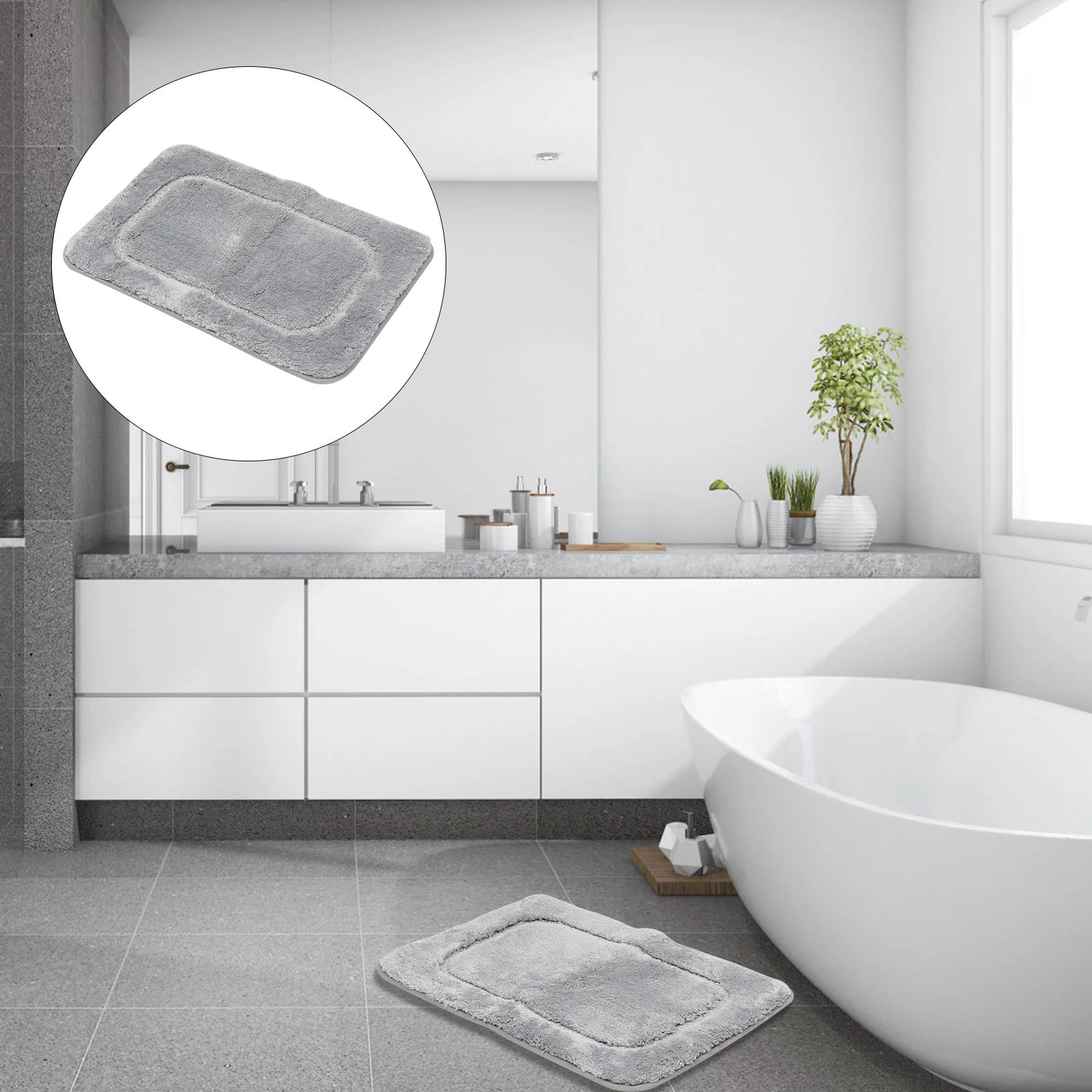 

Water Absorbing Floor Carpet Floor Mat Anti-skid Bathroom Doormat Floor Rug