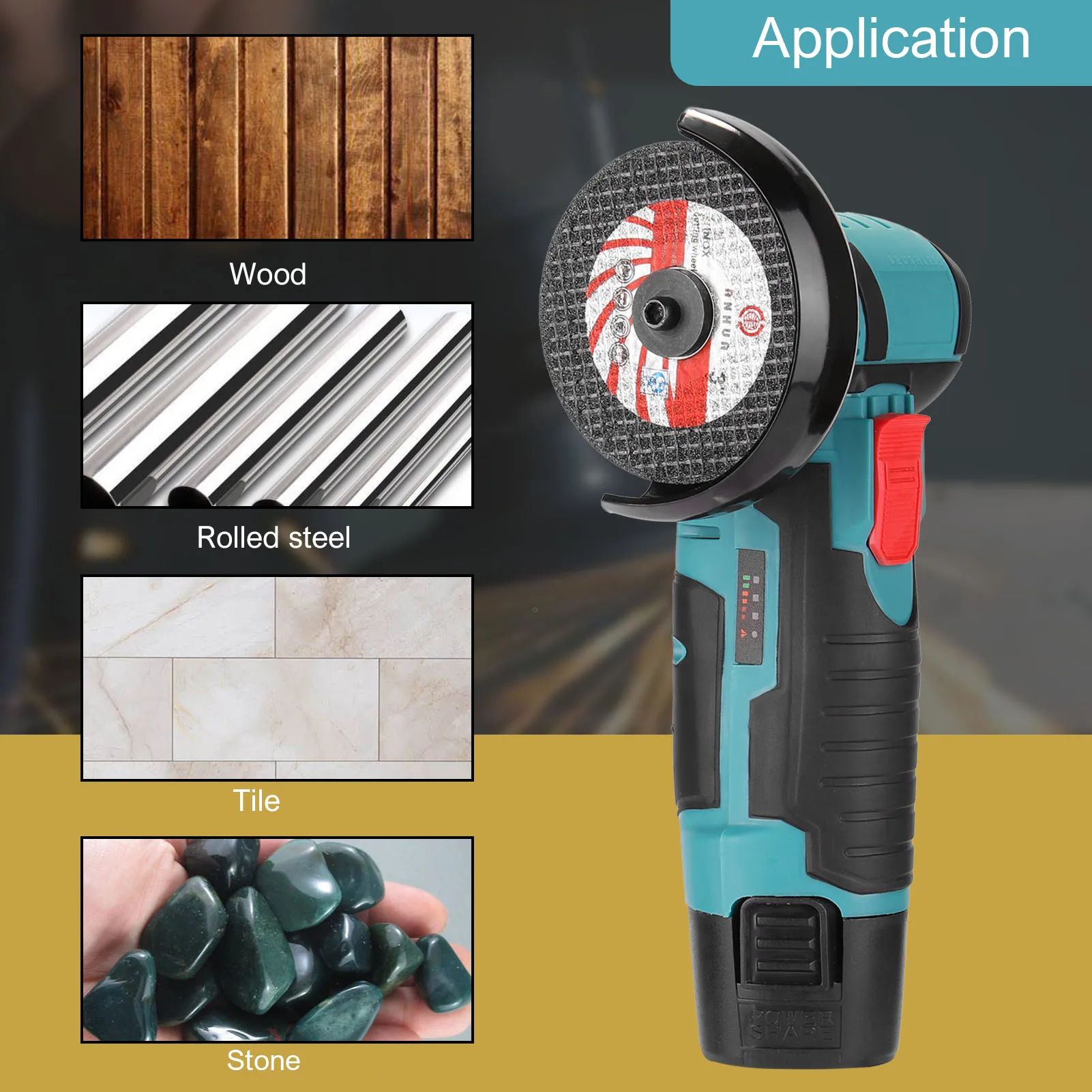 

Electric Grinder Tool Polisher Machine Cutting Polishing Ceramic Tile Wood Stone Steel Adjustable Speed Sanding Waxing Tools