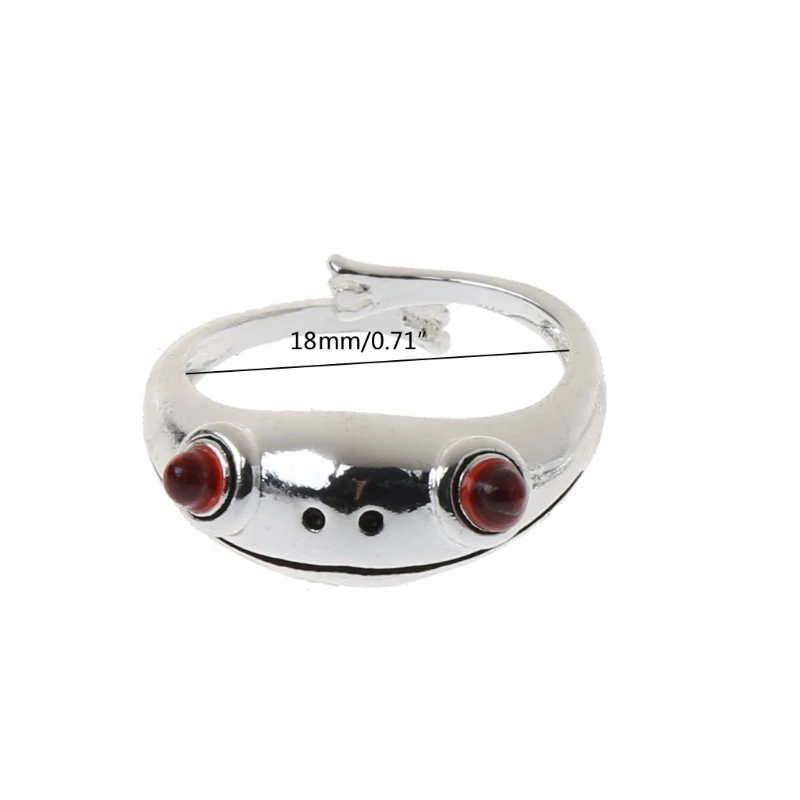 

Cute Frog Open Rings Women Vintage Cute Animal Frog Finger Ring Band Adjustable
