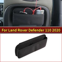 storage box for land rover defender 110 130 2020 car styling black cloth material front seat back storage box car accessories