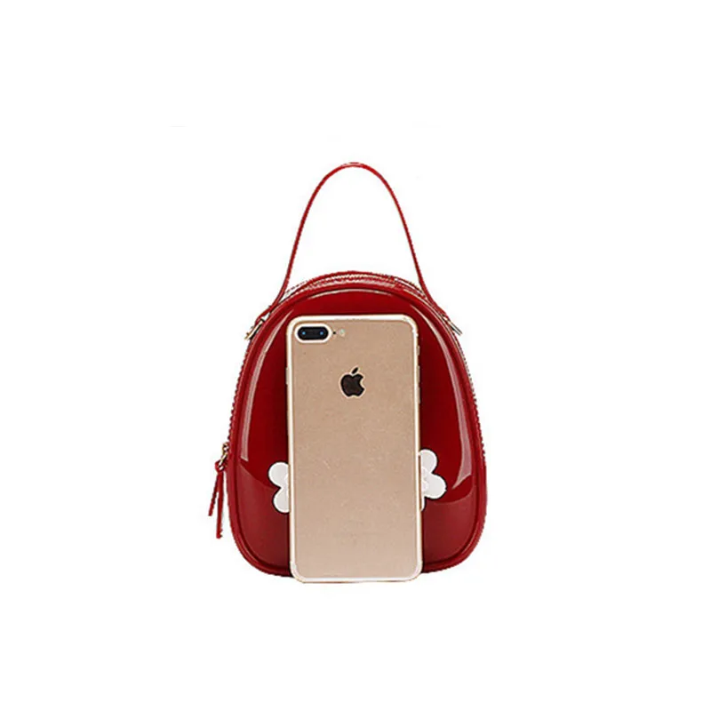 Детская Желейная сумка с цветами блестящая через плечо из ПВХ для девочек яркие