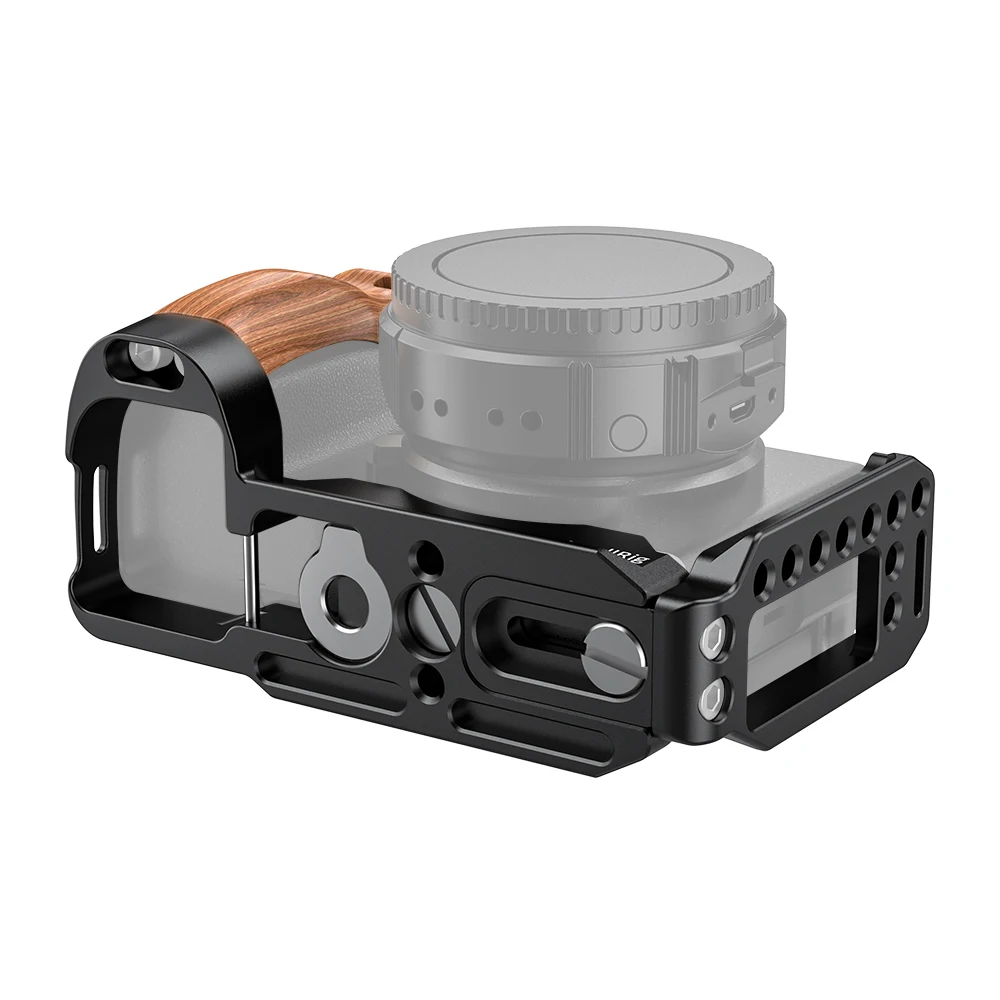 SmallRig l-кронштейн пластина с деревянной ручкой для FUJIFILM GFX 50R Arca-Swiss стандартная Монтажная пластина L-2339